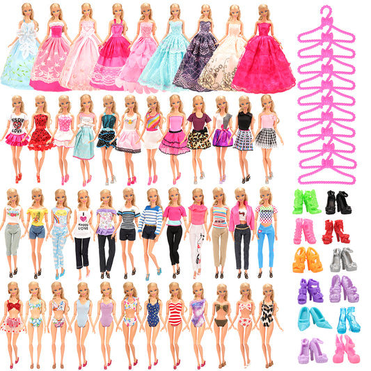 BARWA 36-piece doll clothing and accessories for 11.5-inch dolls