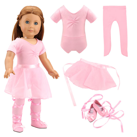 barwa 12-inch doll costume ballet ballet costume dance dress custume 4 PCS