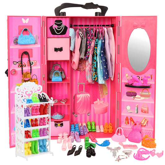 BARWA Fashion Wardrobe Wardrobe 107 Doll Accessories Christmas Gifts