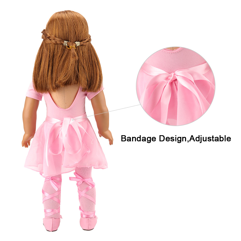 barwa 12-inch doll costume ballet ballet costume dance dress custume 4 PCS