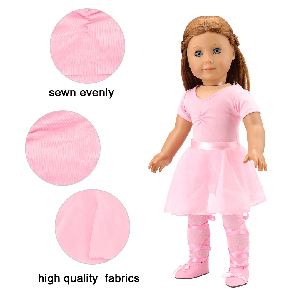 barwa 12-inch doll costume ballet ballet costume dance dress custume 4 PCS