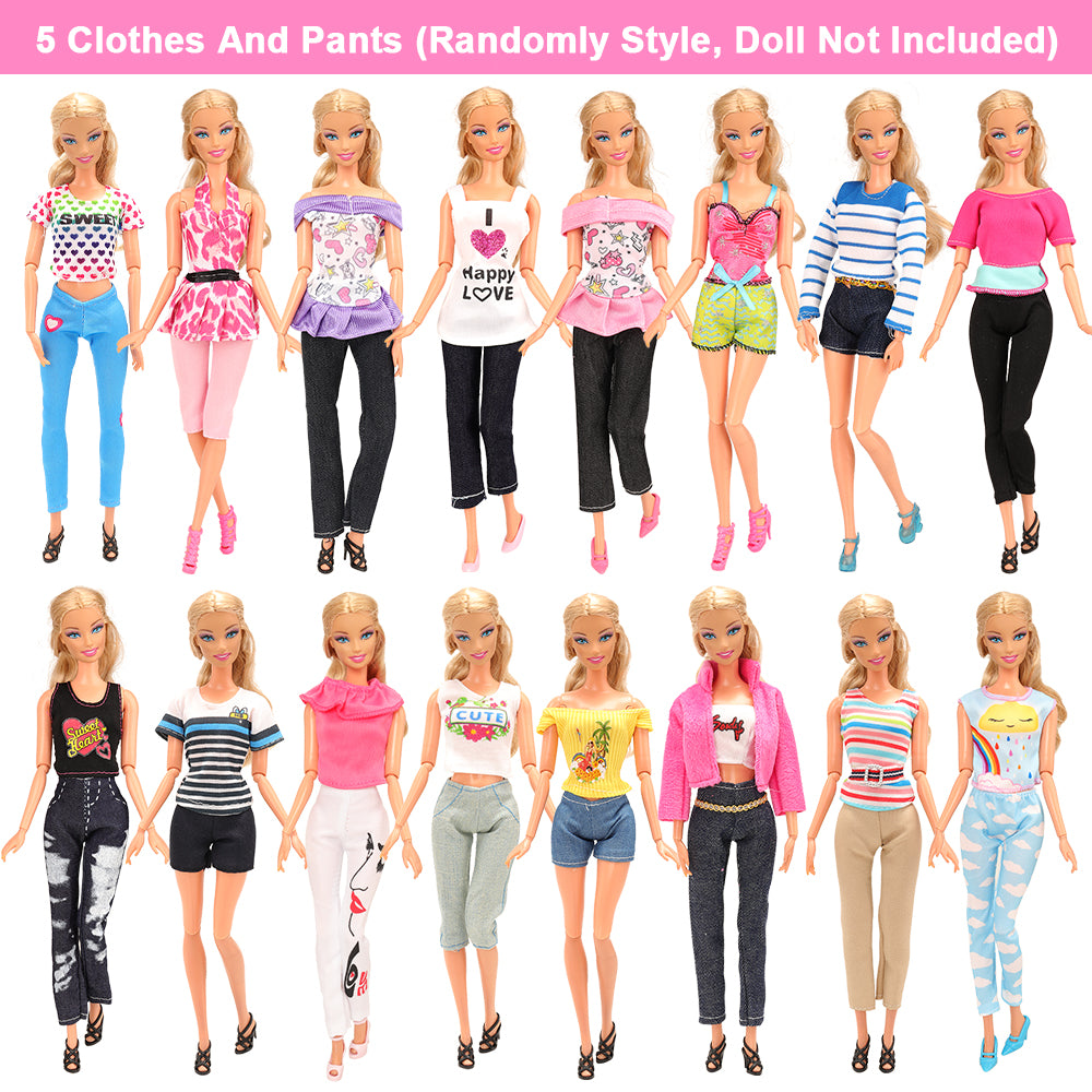 BARWA 36-piece doll clothing and accessories for 11.5-inch dolls